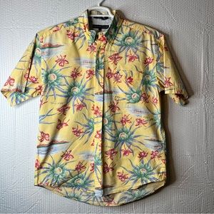Tommy Hilfiger Flowery Button Down Dress Shirt Size L